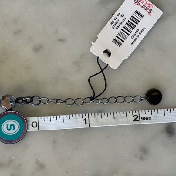 TALBOTS Smoky Gray Silver Beaded 19" Necklace - Picture 15 of 15